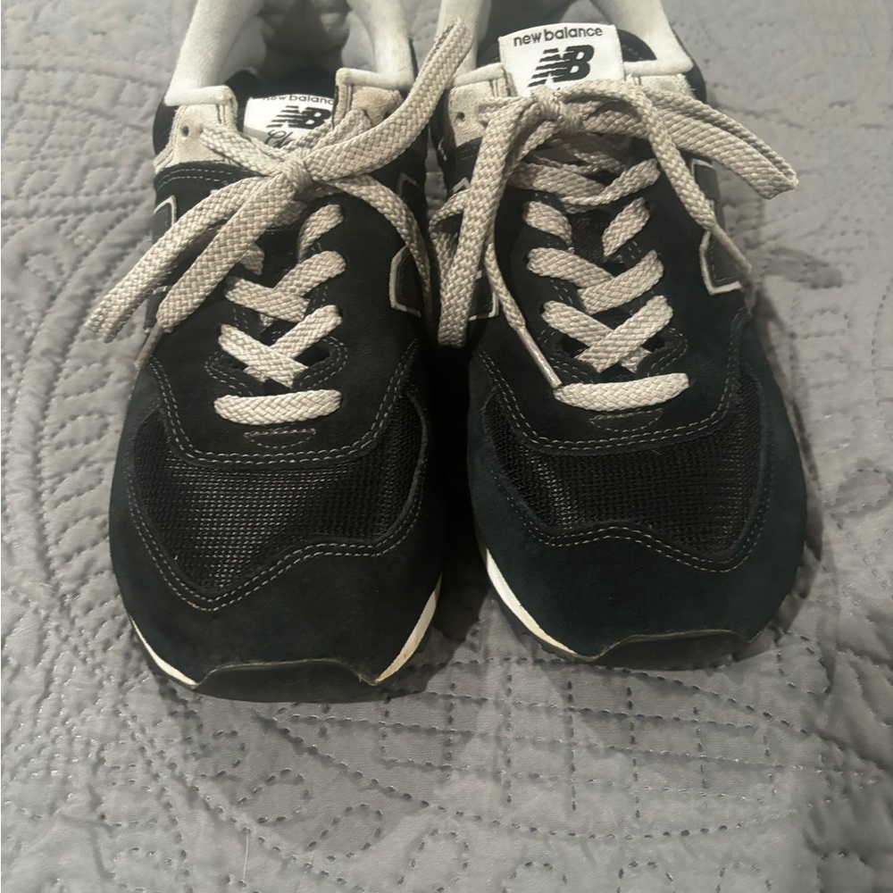 New Balance Black and Gray Retro Runner Sneakers - Picture 5 of 7